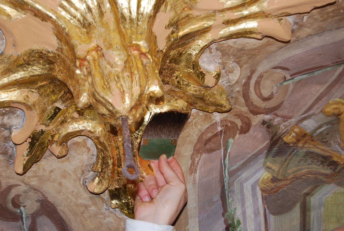 03 boveda capilla iglesia del carmen murcia barroco sistori restautracion pintura mural dorado oro fino 2008 03 boveda capilla iglesia del carmen murcia barroco sistori restautracion pintura mural dorado oro fino 2008