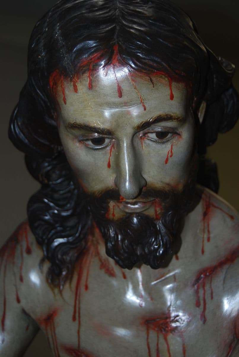 03 cristo amarrado a la columna salzillo restauracion de escultura cabeza inicial 2019