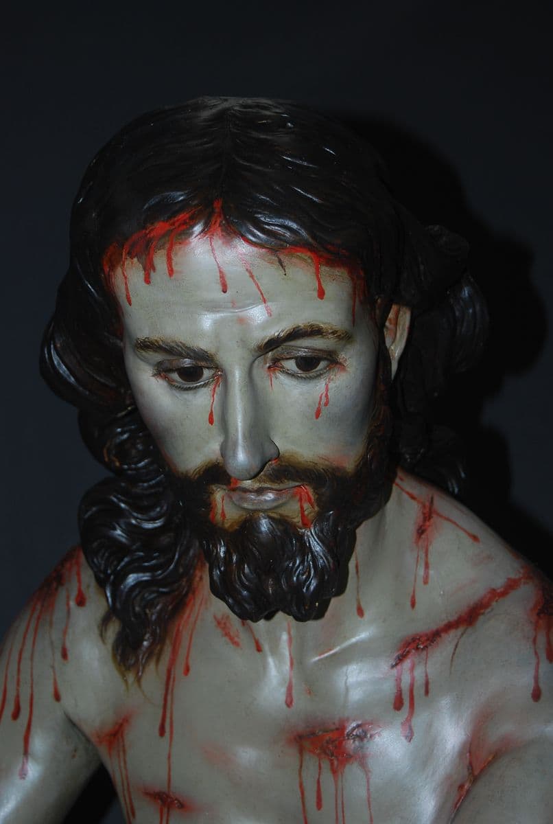 08 cristo amarrado a la columna salzillo restauracion de escultura cabeza inicial 2019